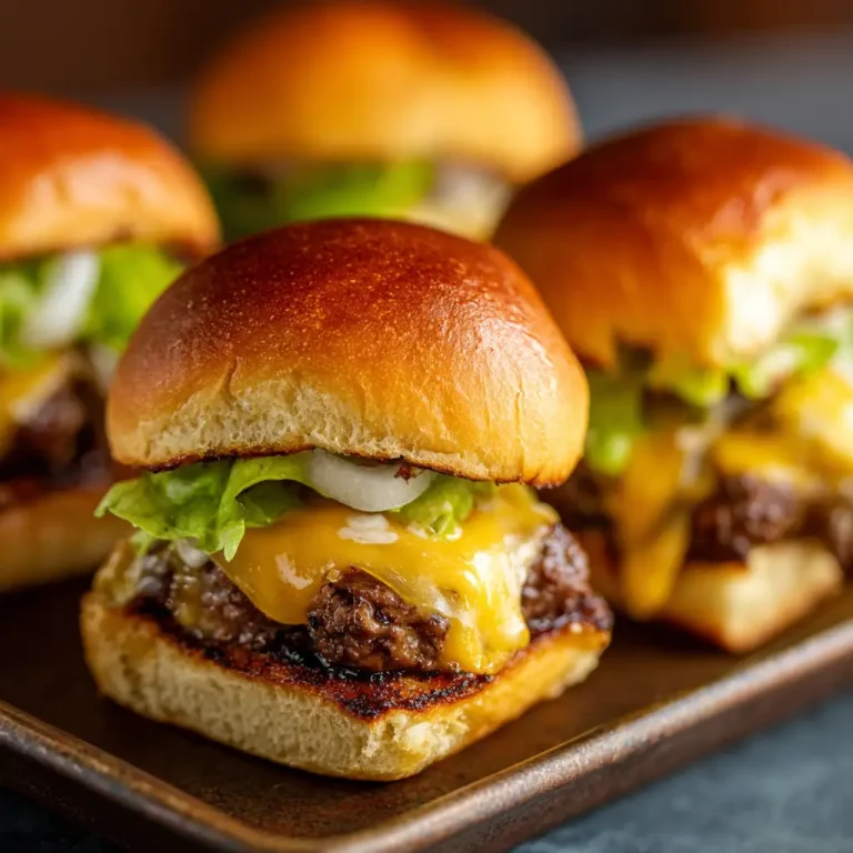 Oven Sliders Cheeseburger