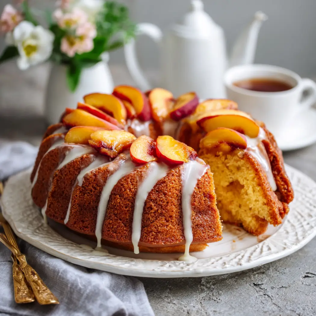 Peach Cobbler Pound Cake