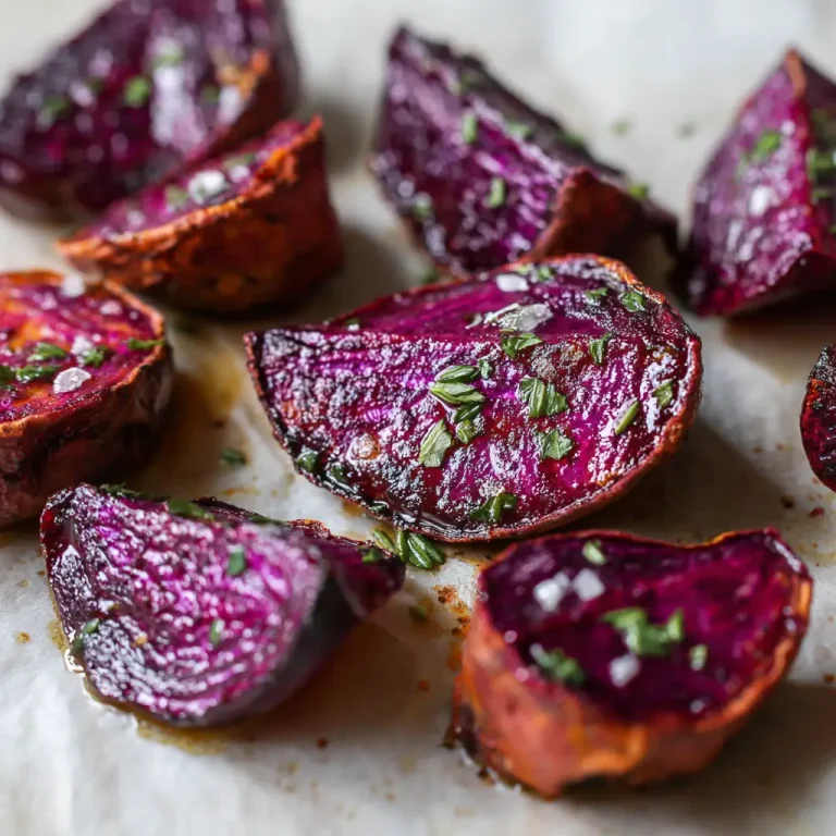 Roasted Purple Sweet Potatoes