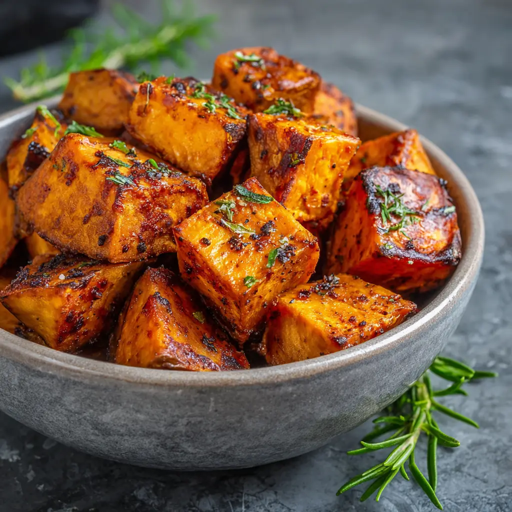 Roasted Sweet Potatoes Air Fryer