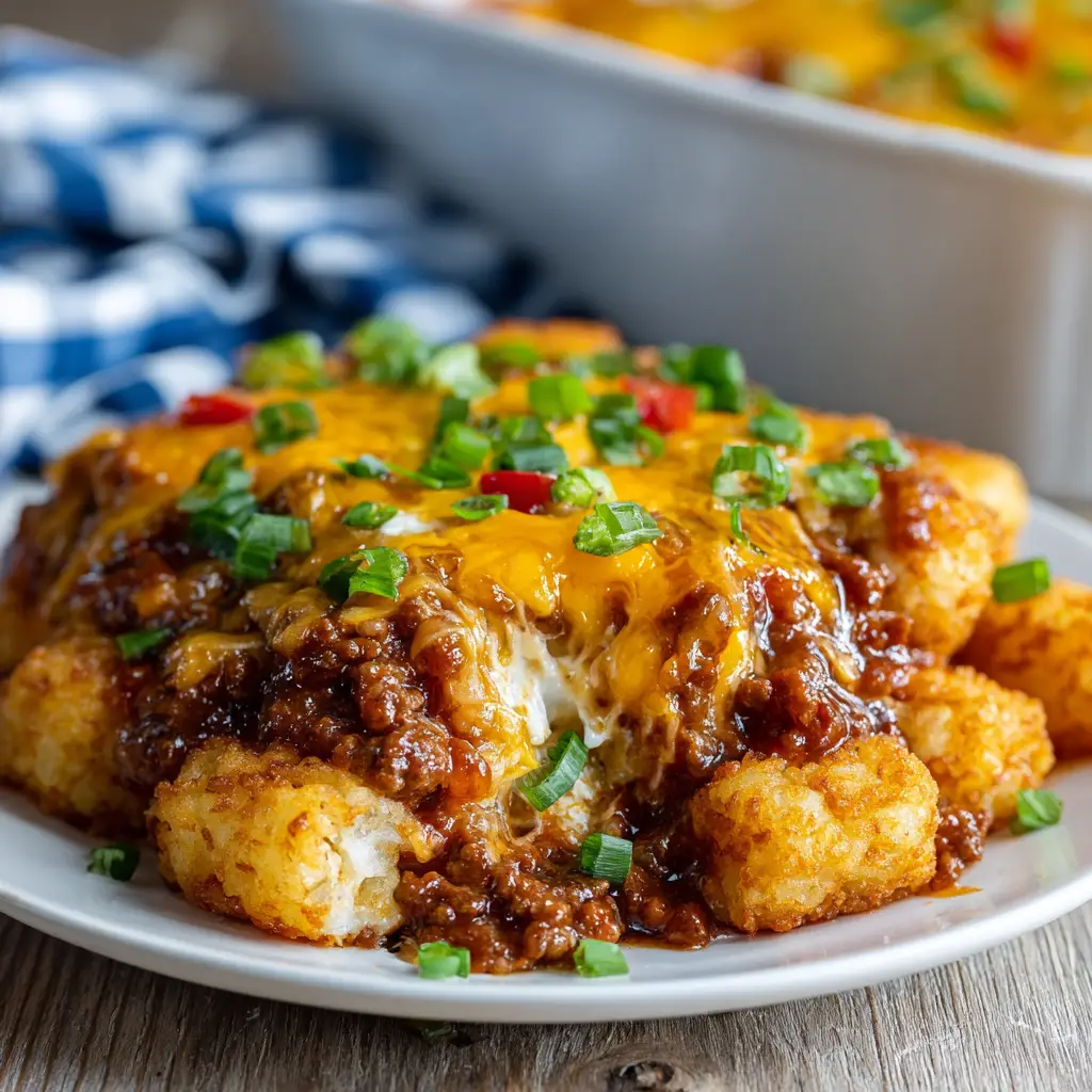 Sloppy Joe Tater Tot Casserole