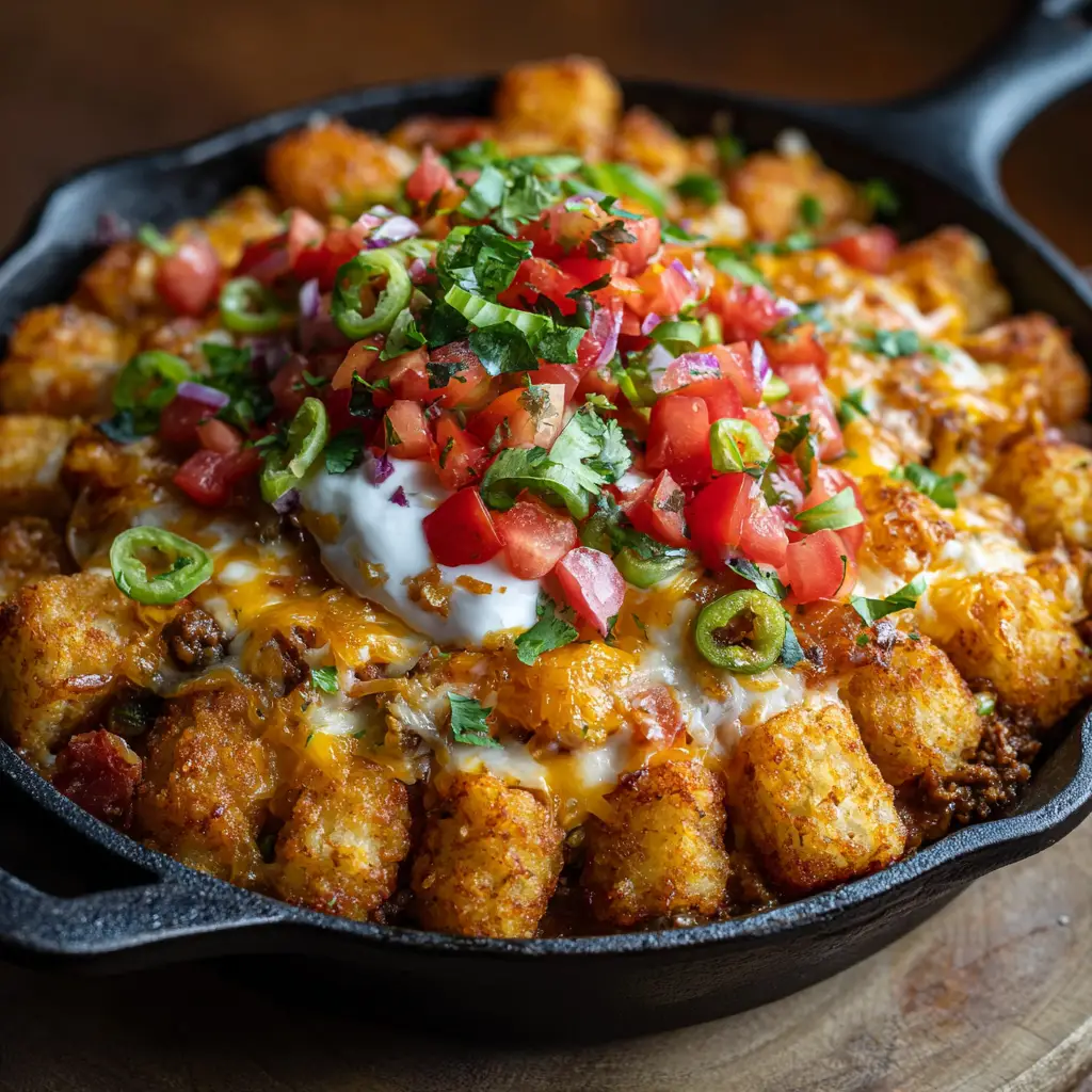 Taco Tater Tot Casserole
