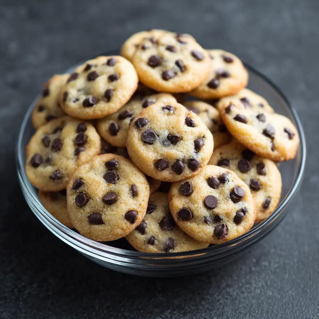 mini chocolate chip cookies