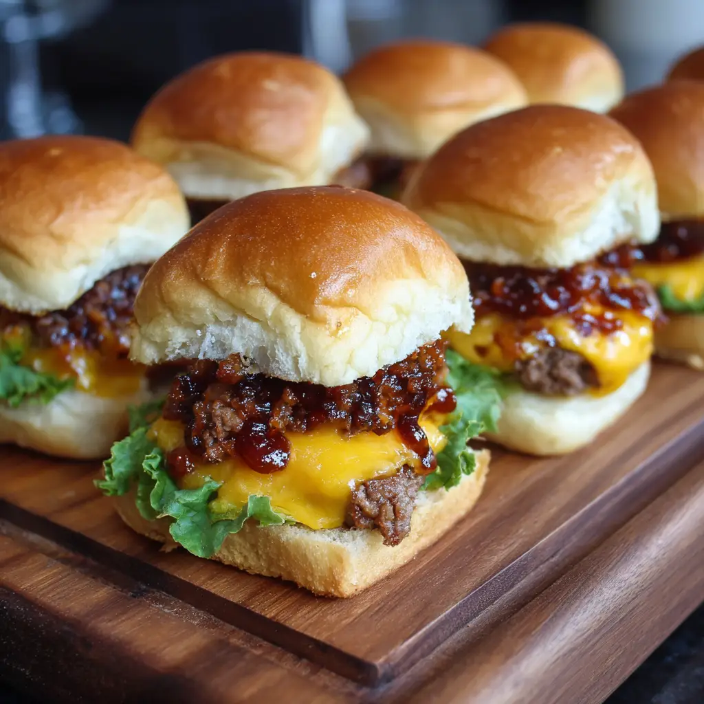 BBQ Cheeseburger Sliders