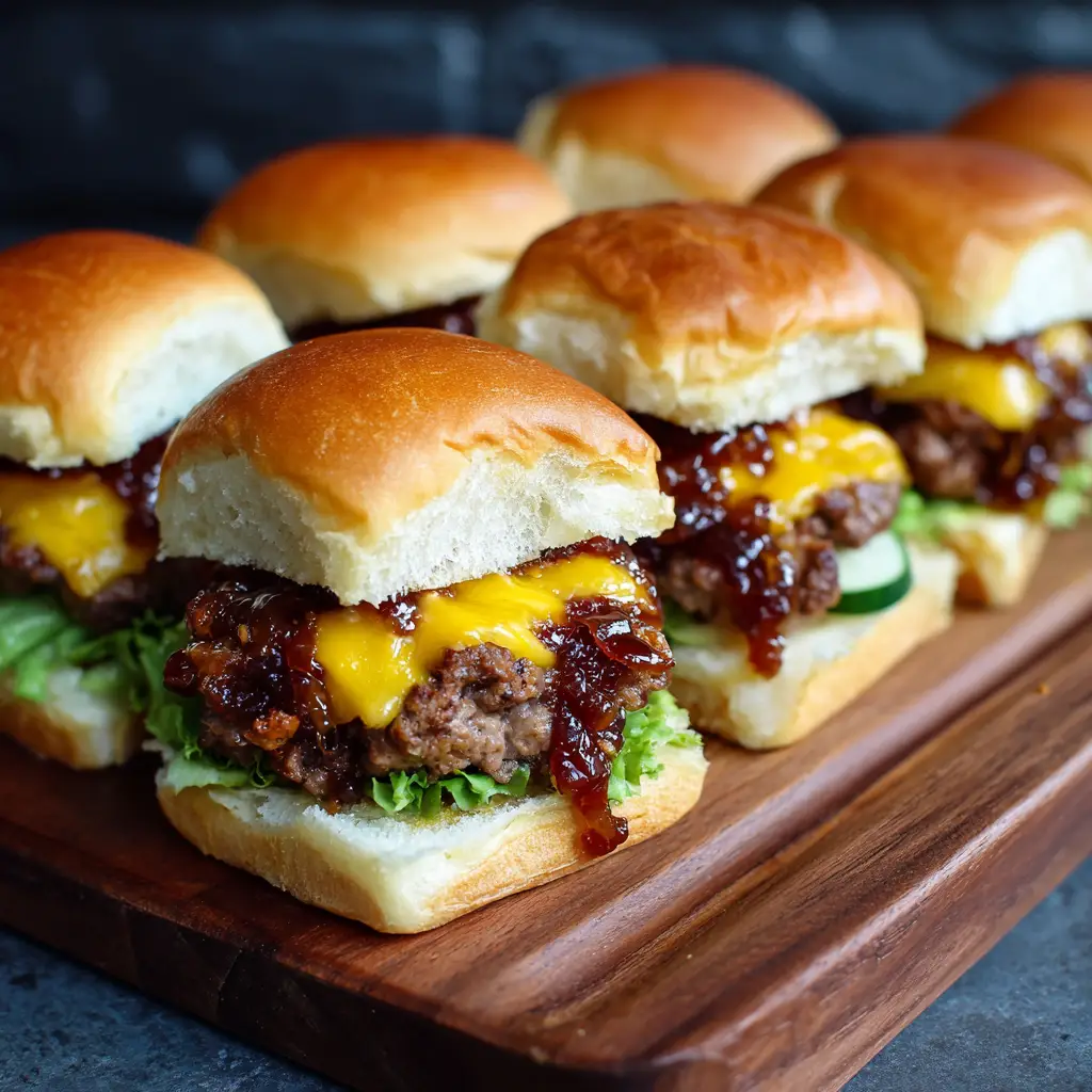 BBQ Cheeseburger Sliders