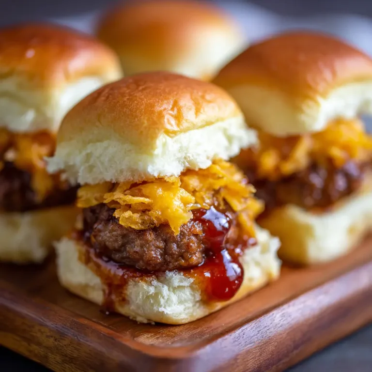 BBQ Cheeseburger Sliders