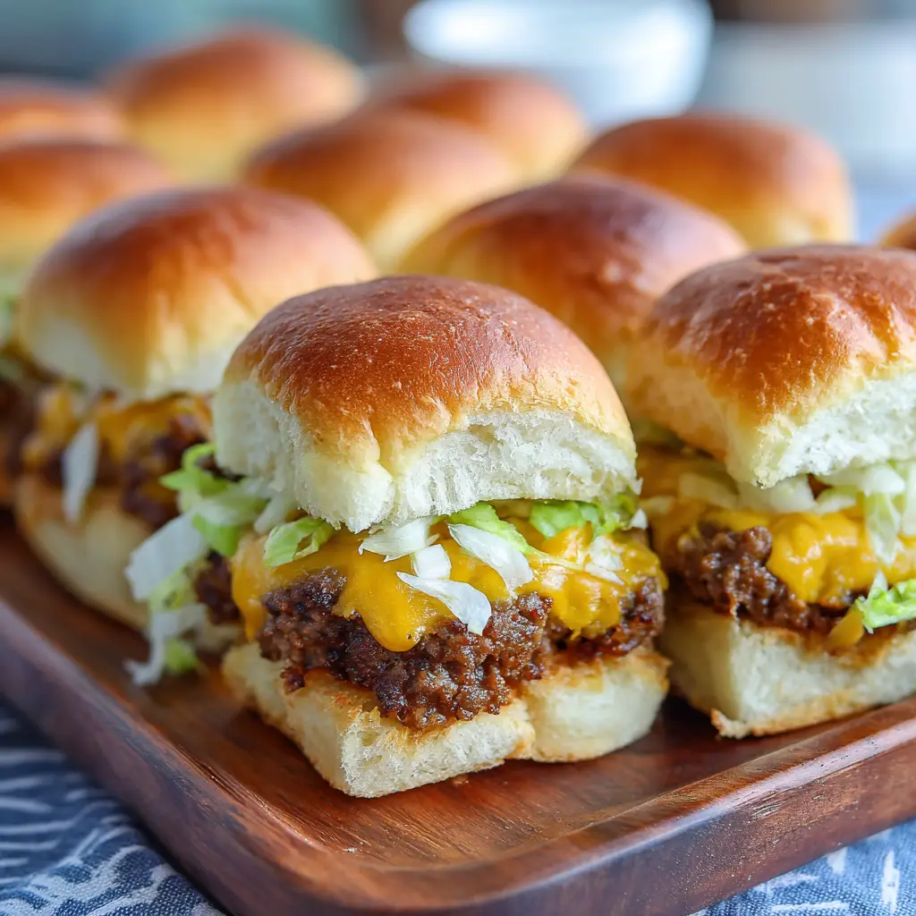 Cheeseburger Sliders Hawaiian Rolls Oven Baked