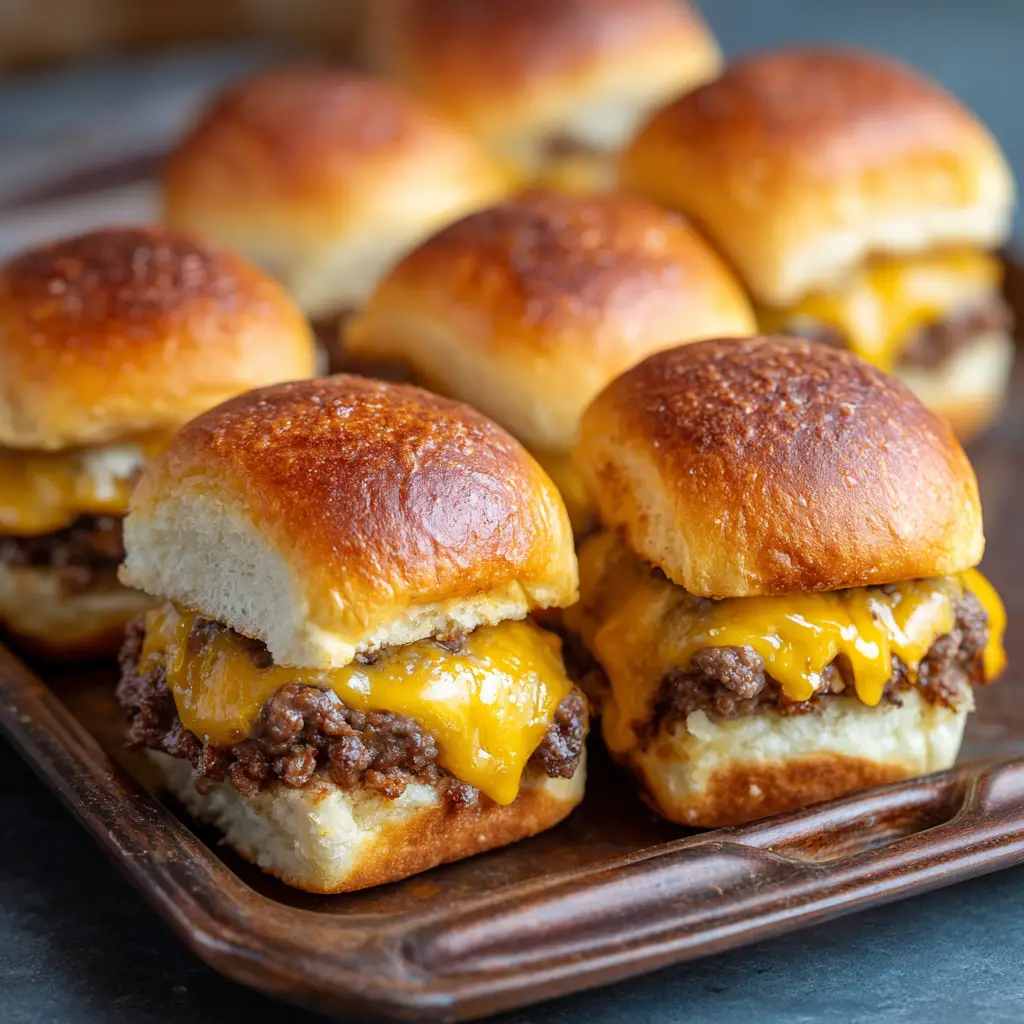 Cheeseburger Sliders Hawaiian Rolls Oven Baked