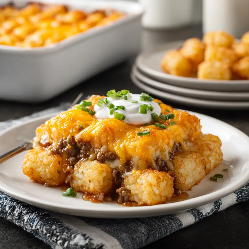 Hamburger Tater Tot Casserole Recipe