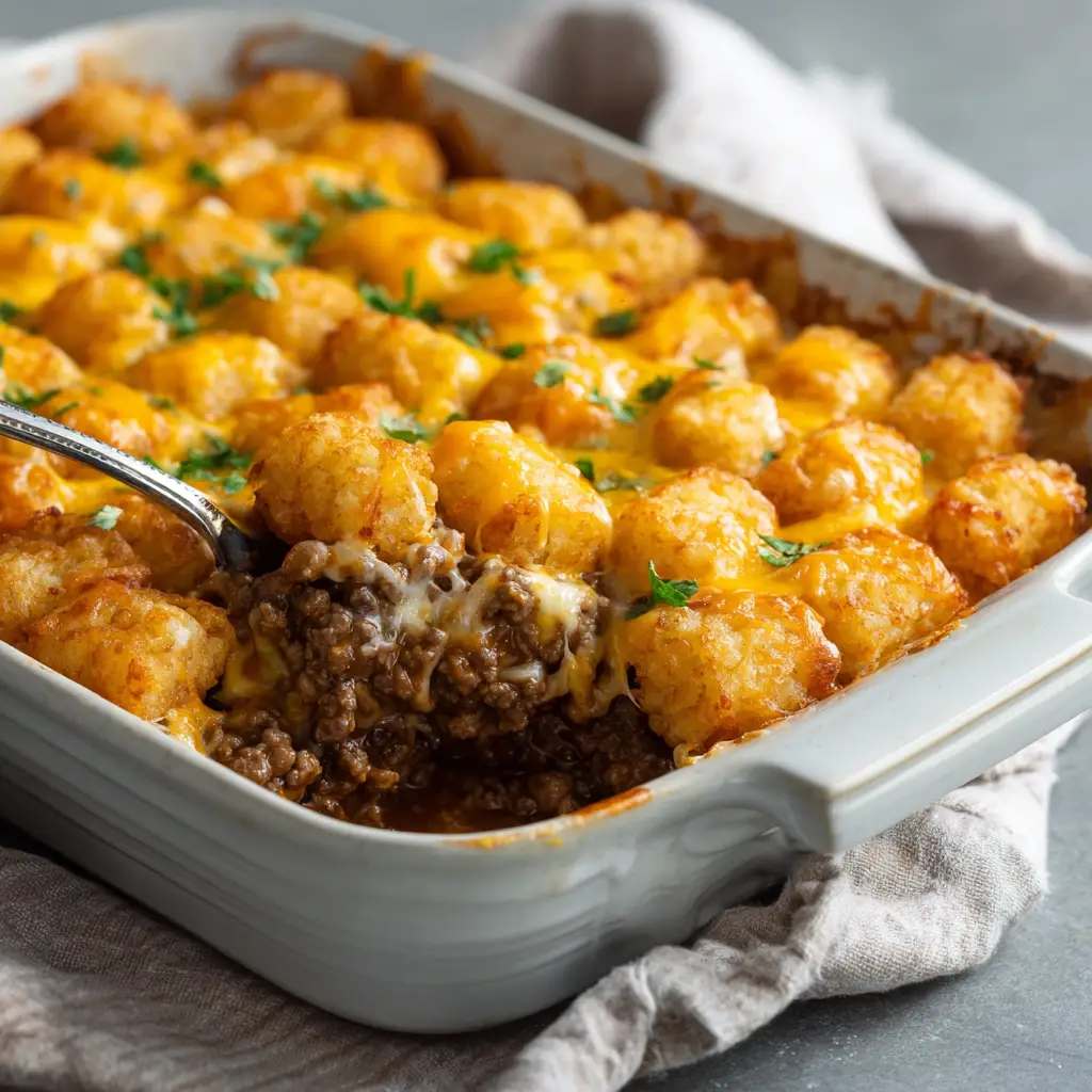 Hamburger Tater Tot Casserole Recipe