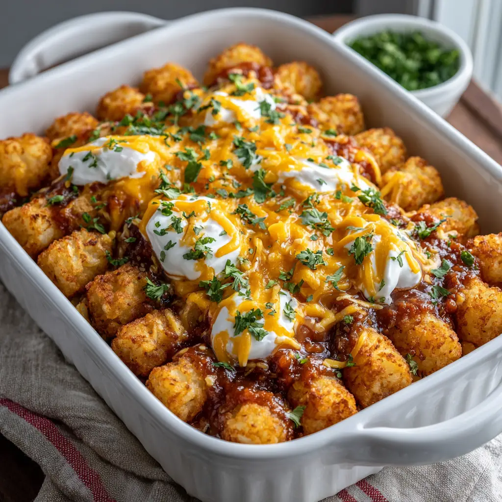 Healthy Tater Tot Casserole