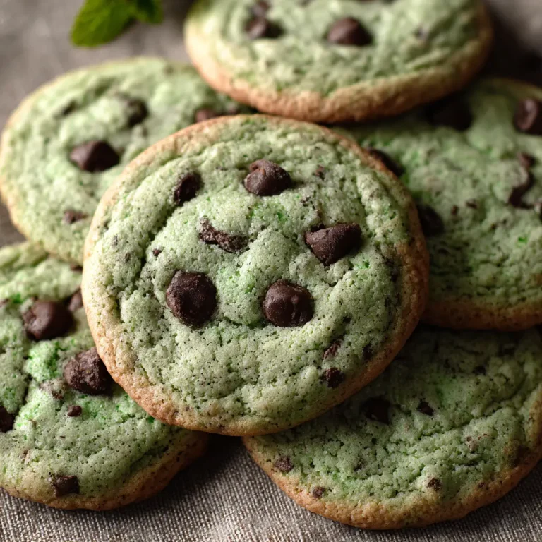 Mint Chocolate Chip Cookies