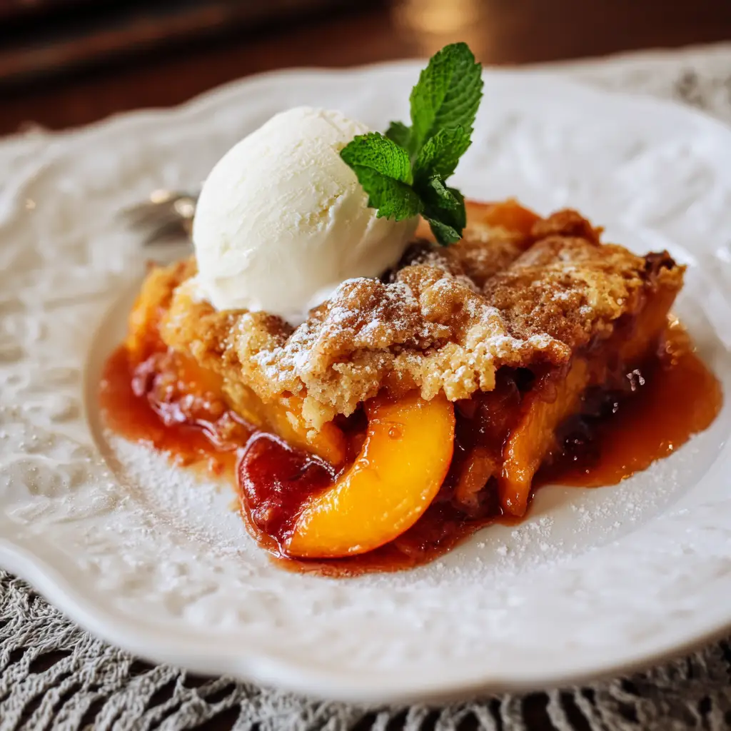 Old Fashioned Peach Cobbler