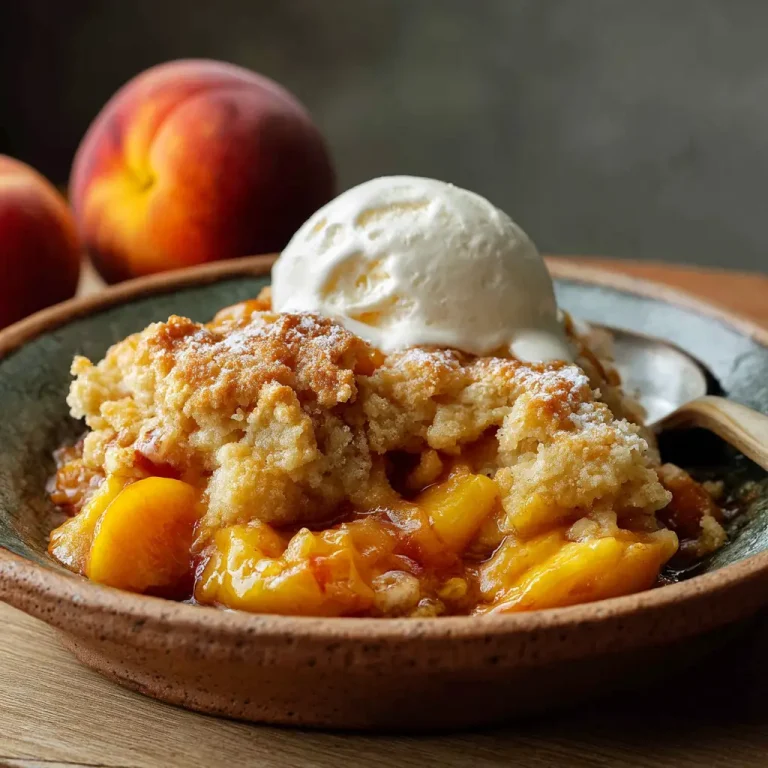 Old Fashioned Peach Cobbler