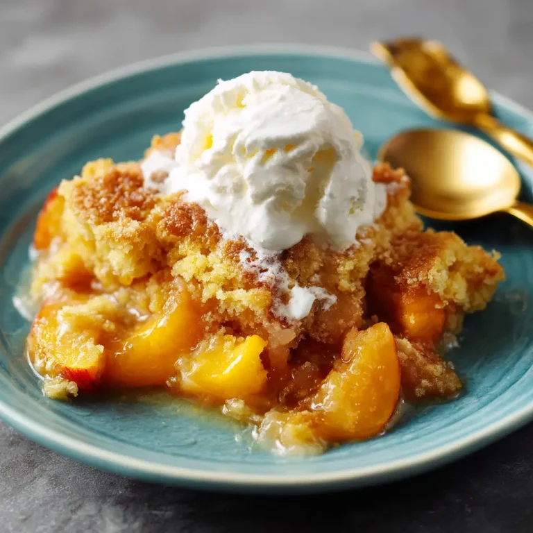 Peach Cobbler with Cake Mix Easy