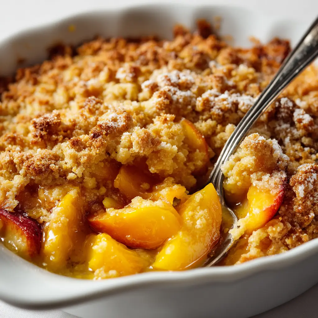 Peach Crumble Cobbler