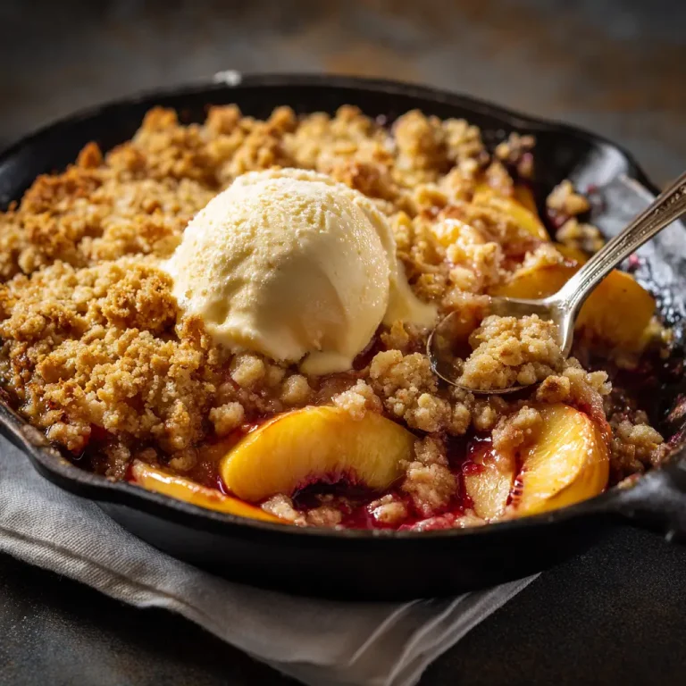 Peach Crumble Cobbler