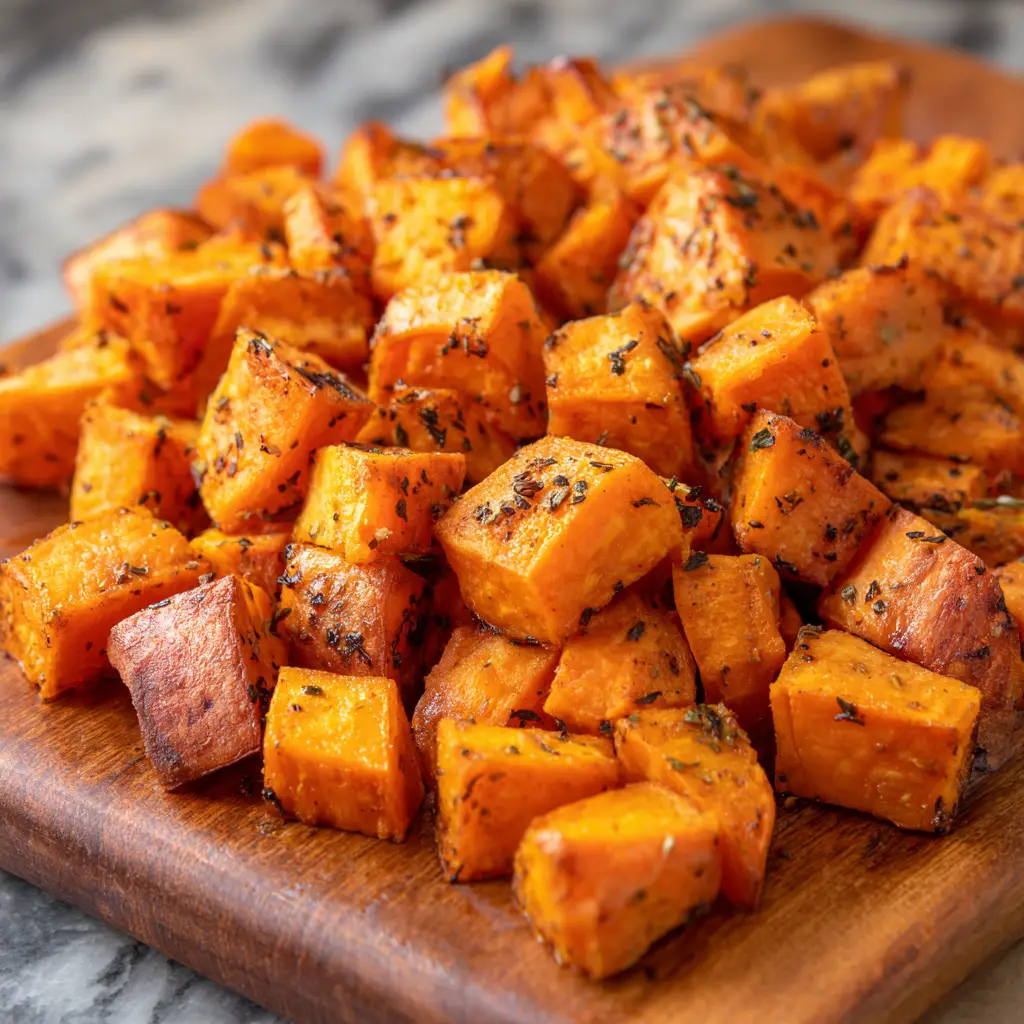 Roasted Diced Sweet Potatoes
