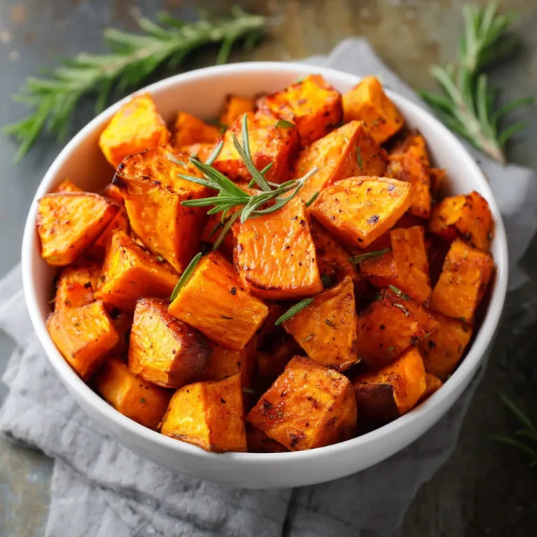 Roasted Diced Sweet Potatoes