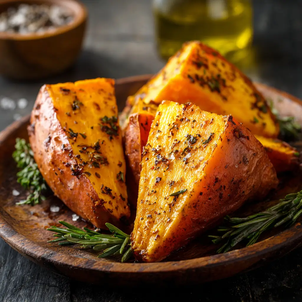 Roasted White Sweet Potatoes
