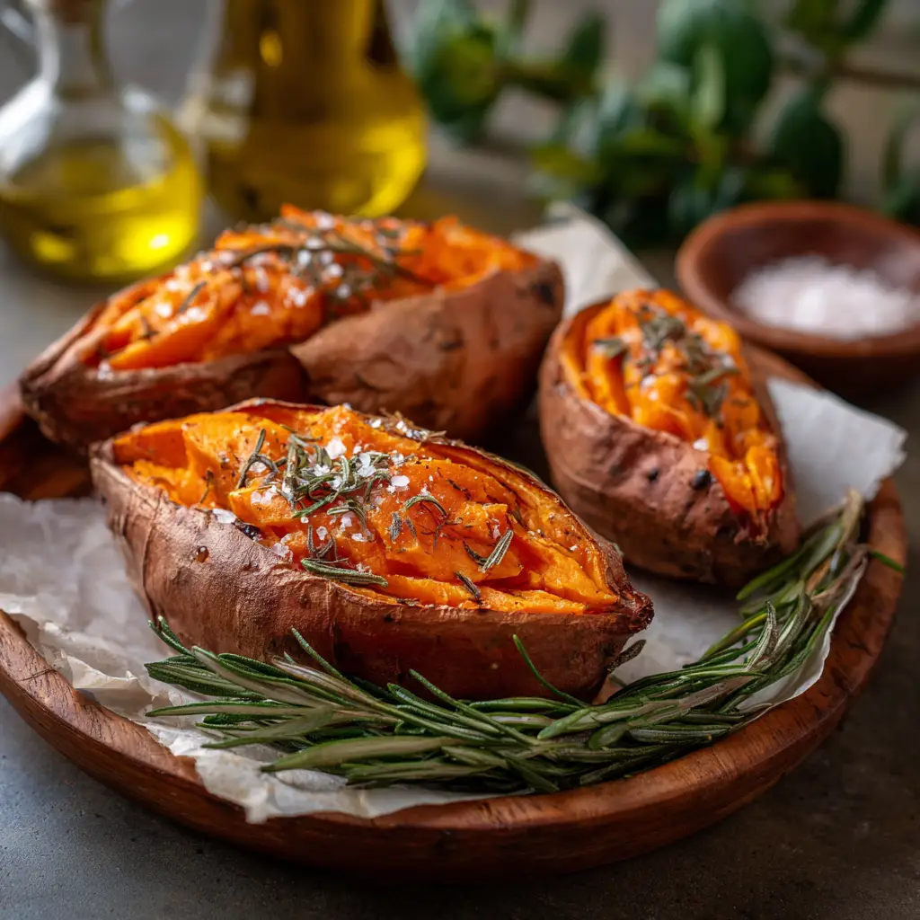 Roasted Whole Sweet Potatoes