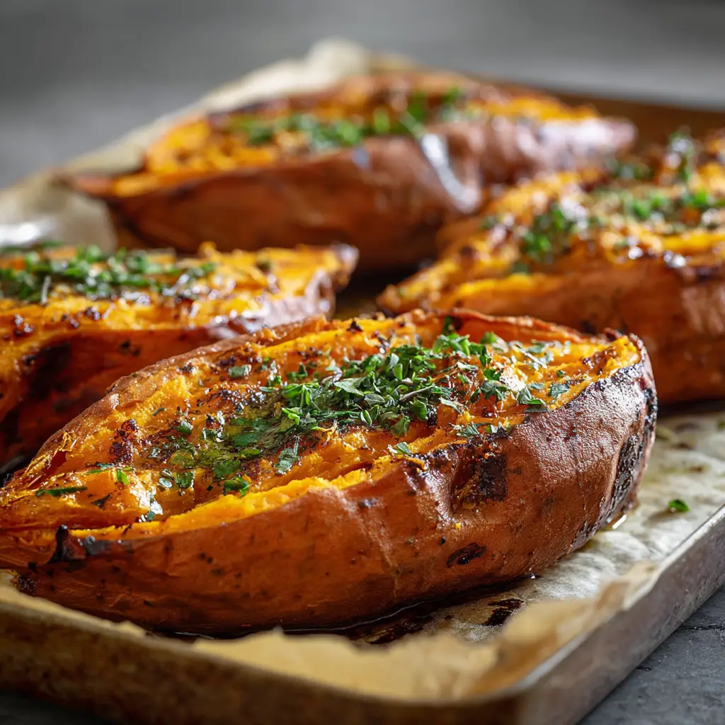 Roasted Whole Sweet Potatoes