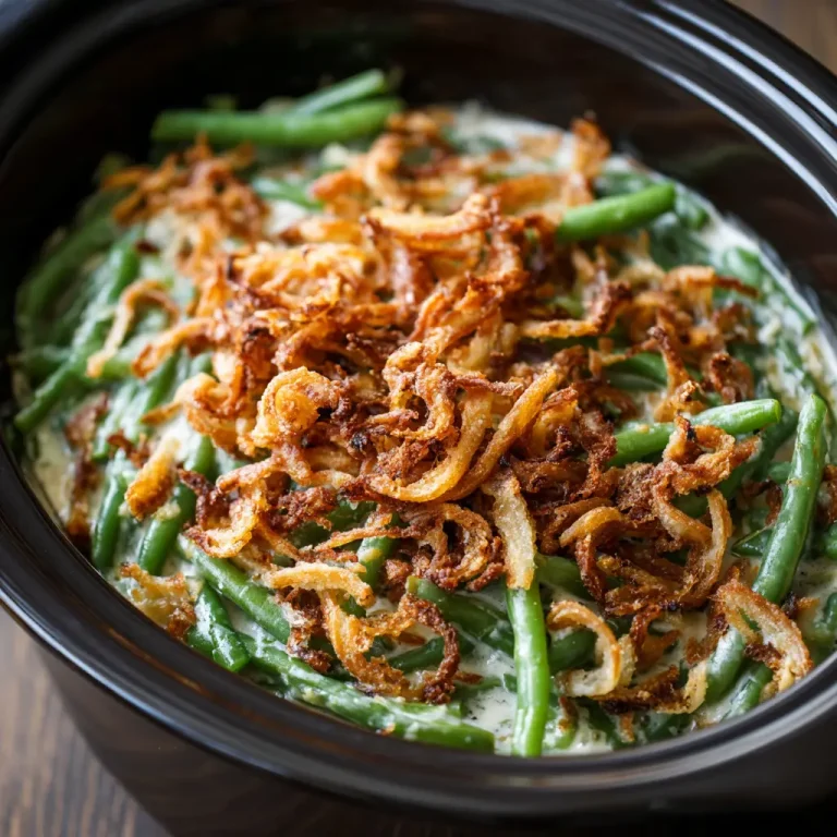 Slow Cooker Green Bean Casserole