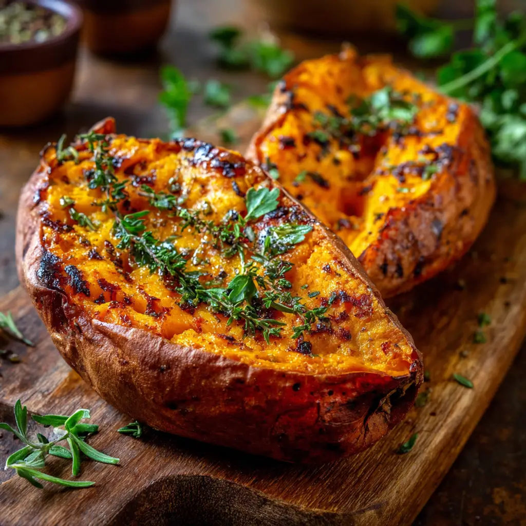 Whole Roasted Sweet Potatoes Oven