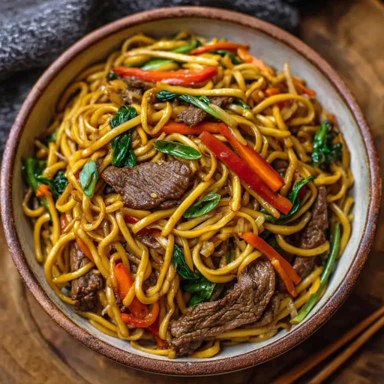 beef lo mein recipe