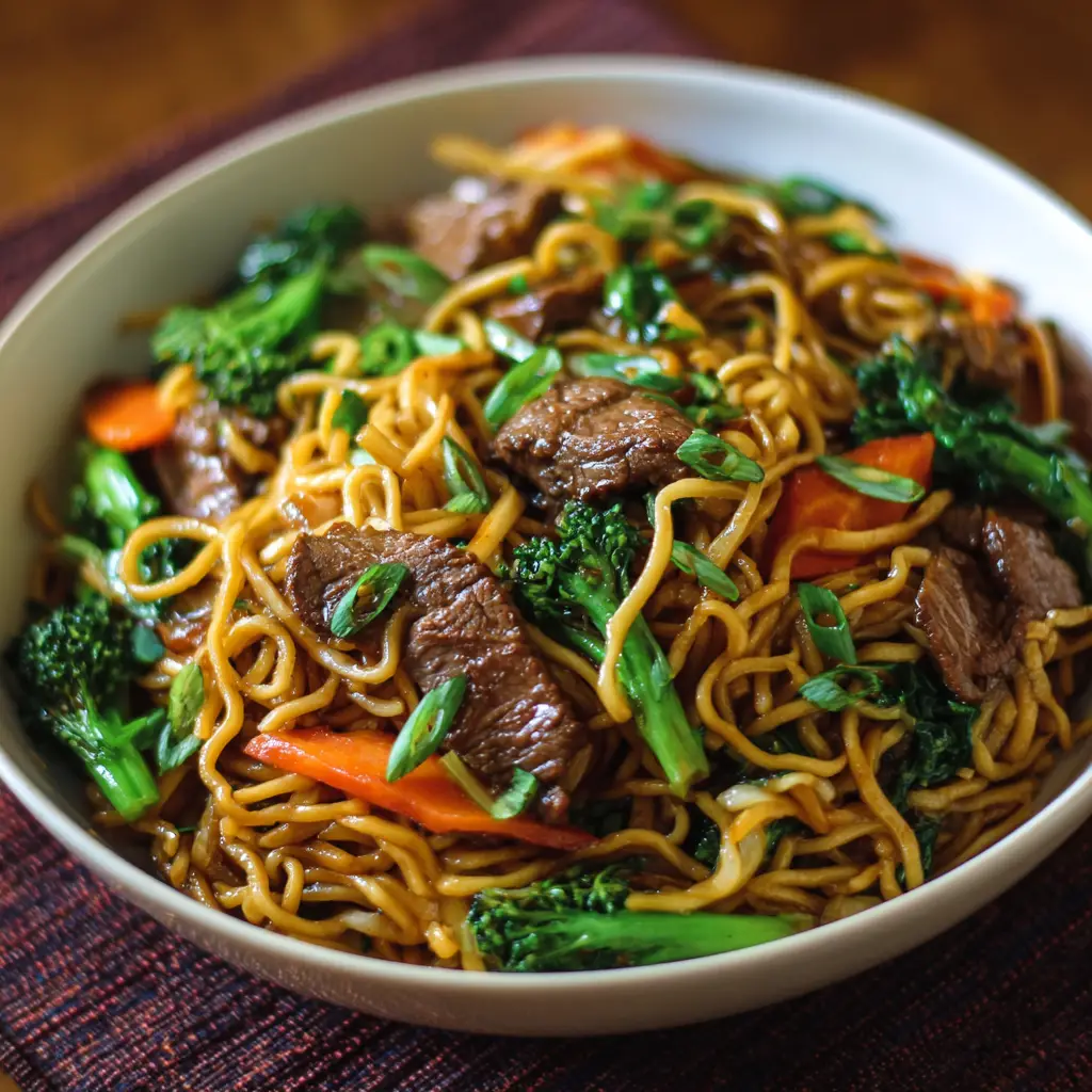 beef lo mein recipe