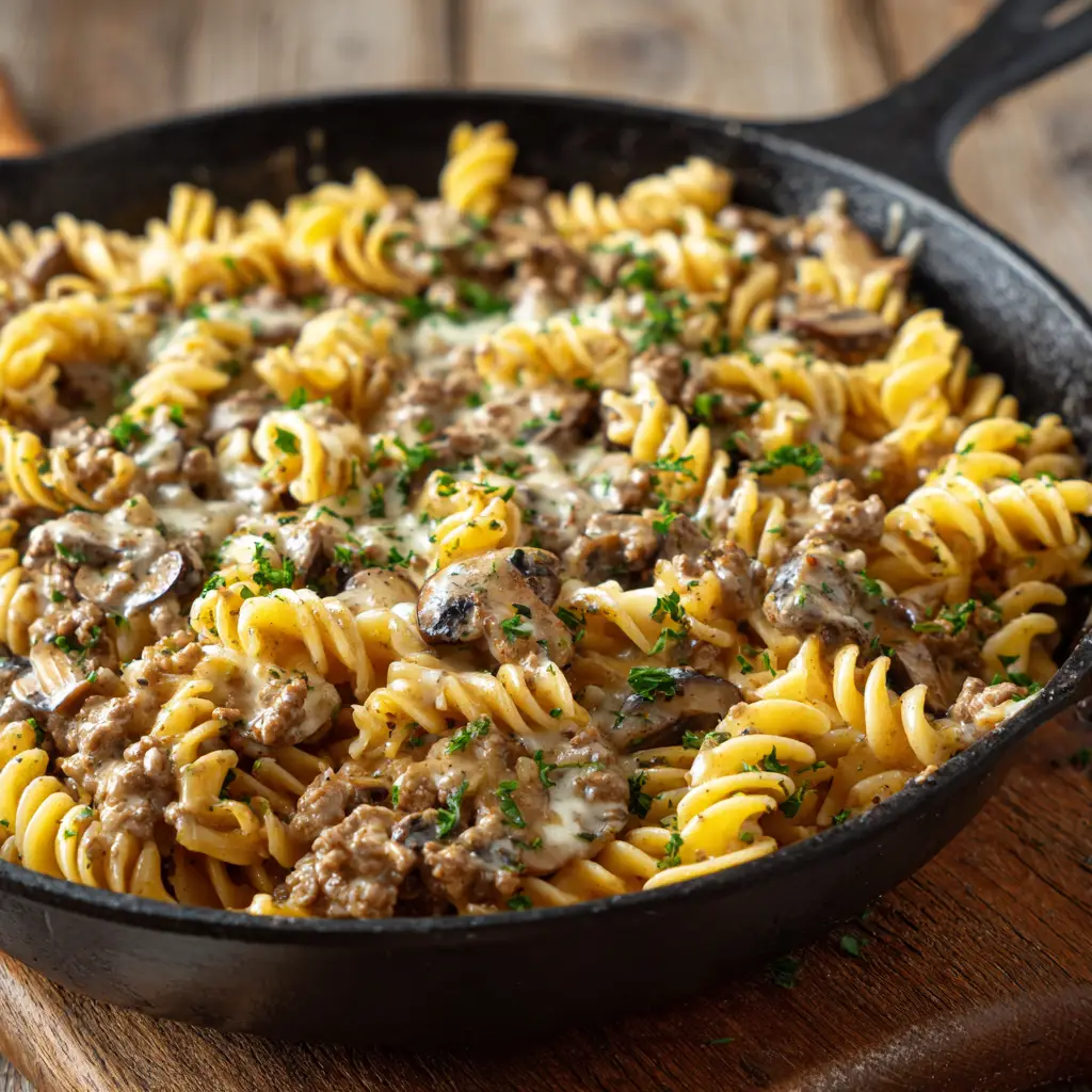 ground beef stroganoff recipe