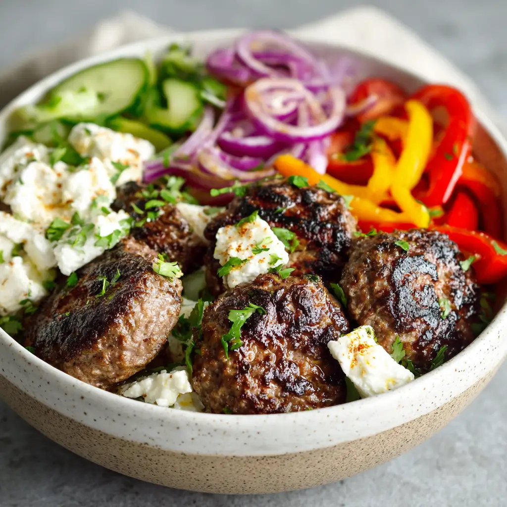 mediterranean burger bowl recipe