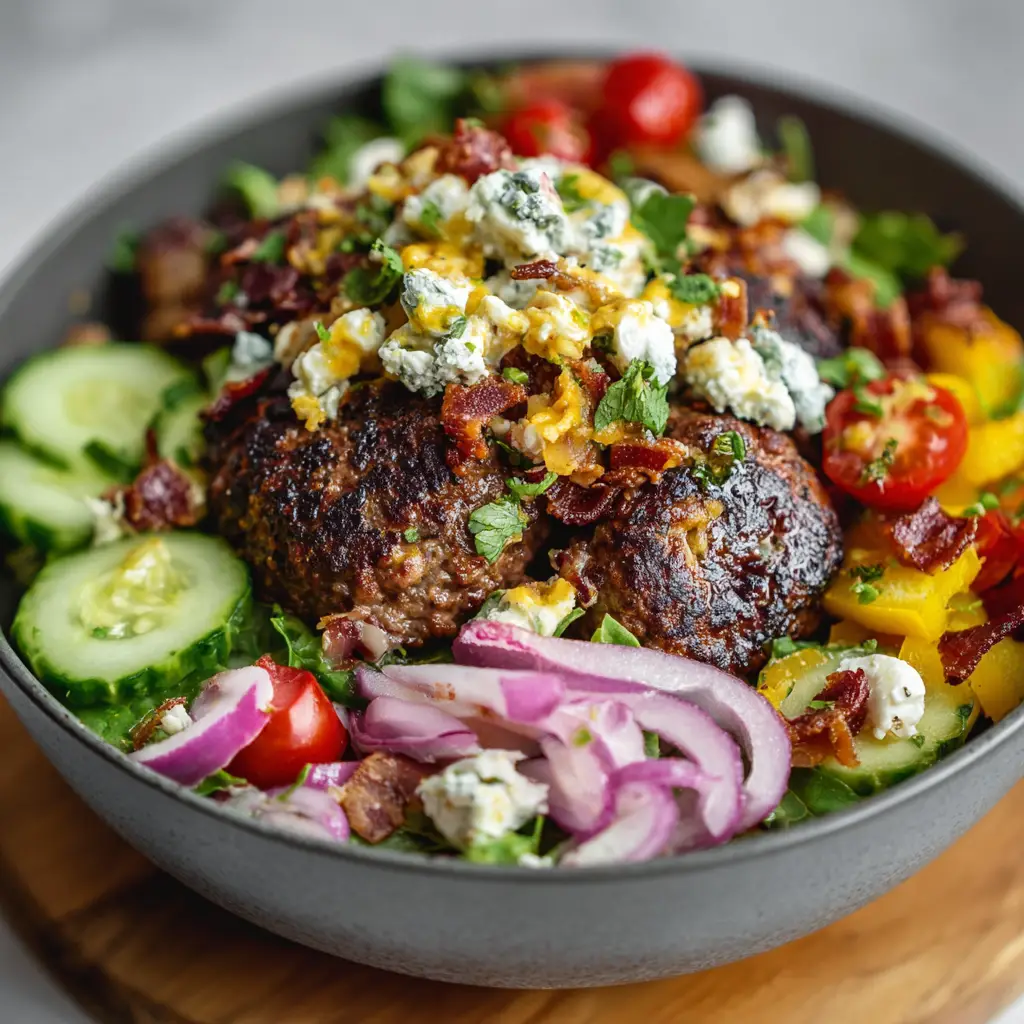 mediterranean burger bowl recipe