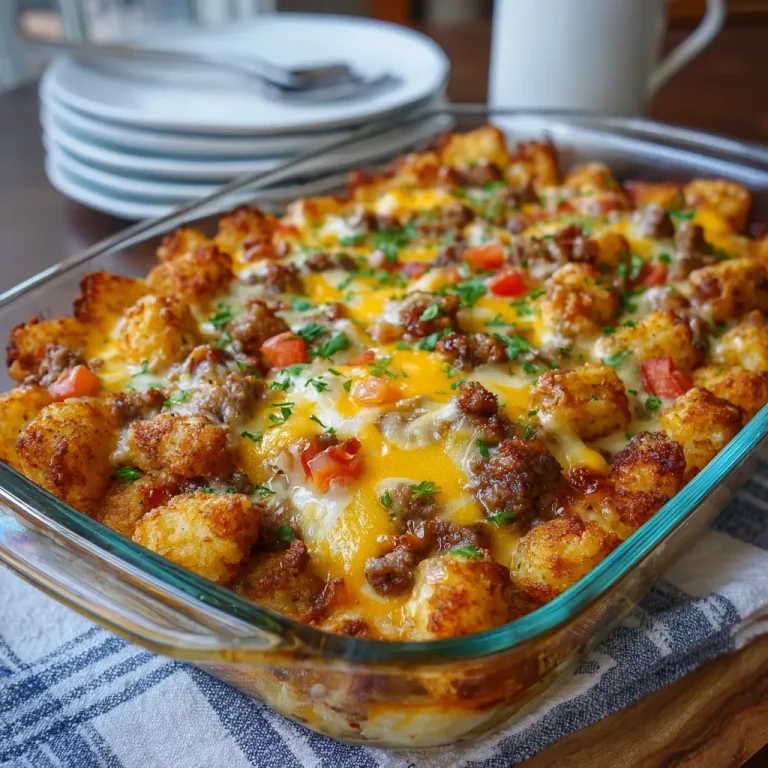 tater tot breakfast casserole sausage