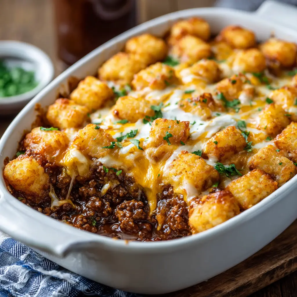 tatertot casserole recipe beef