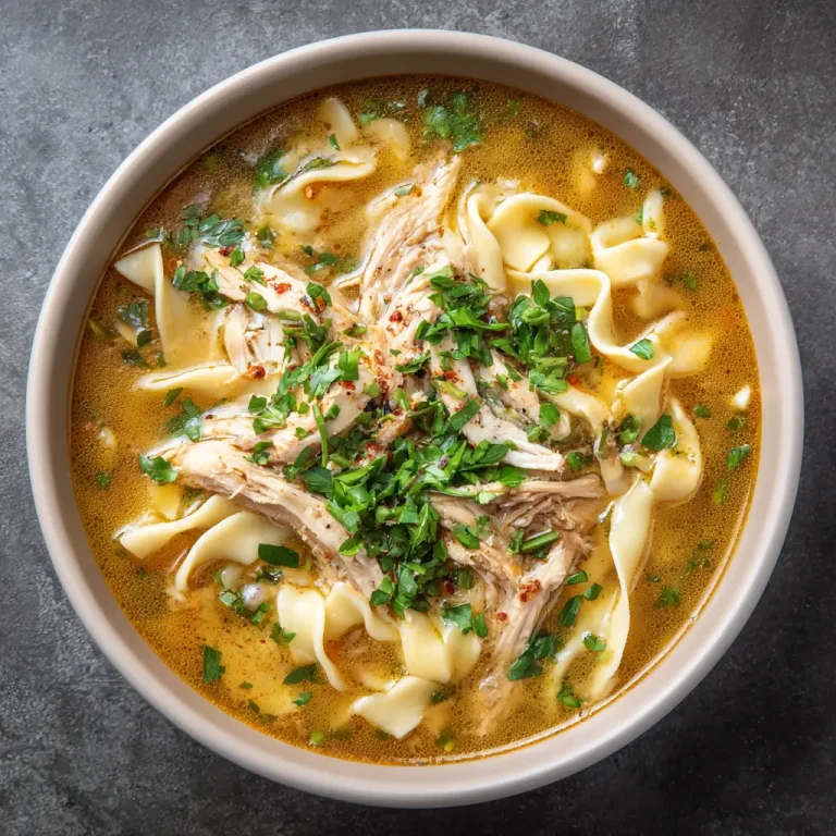 Egg Noodle Chicken Soup