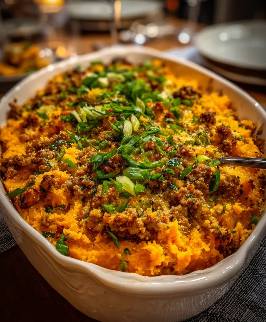 ground turkey sweet potato casserole