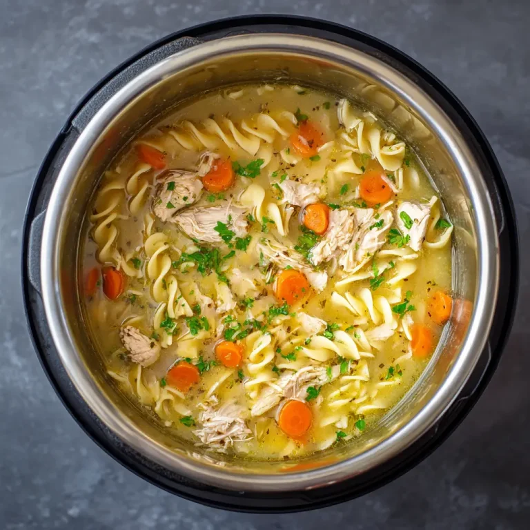 instant pot chicken noodle soup