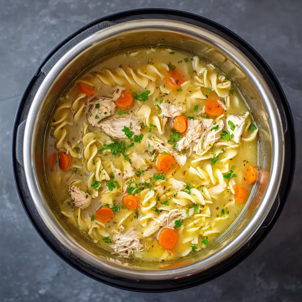 instant pot chicken noodle soup