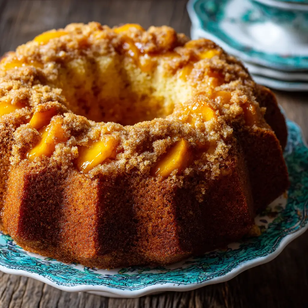 peach cobbler pound cake recipe