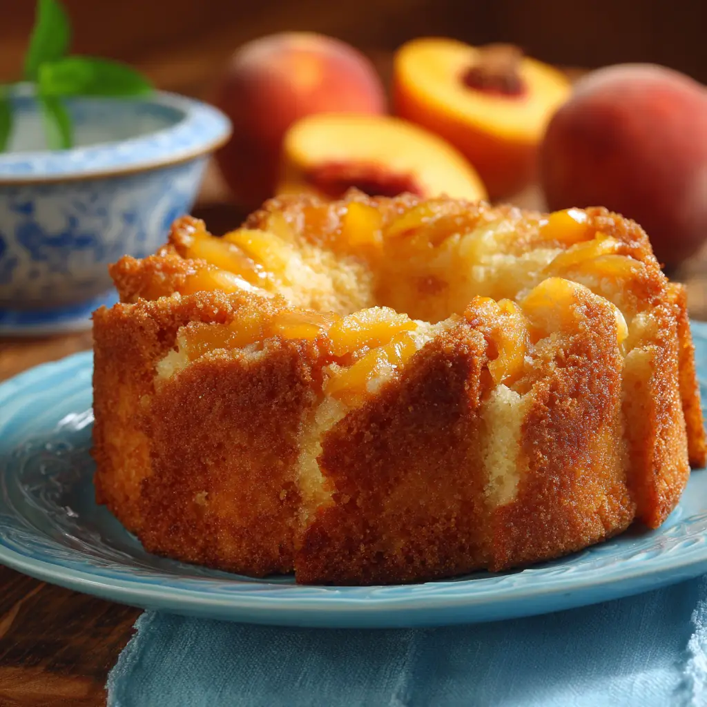 peach cobbler pound cake recipe