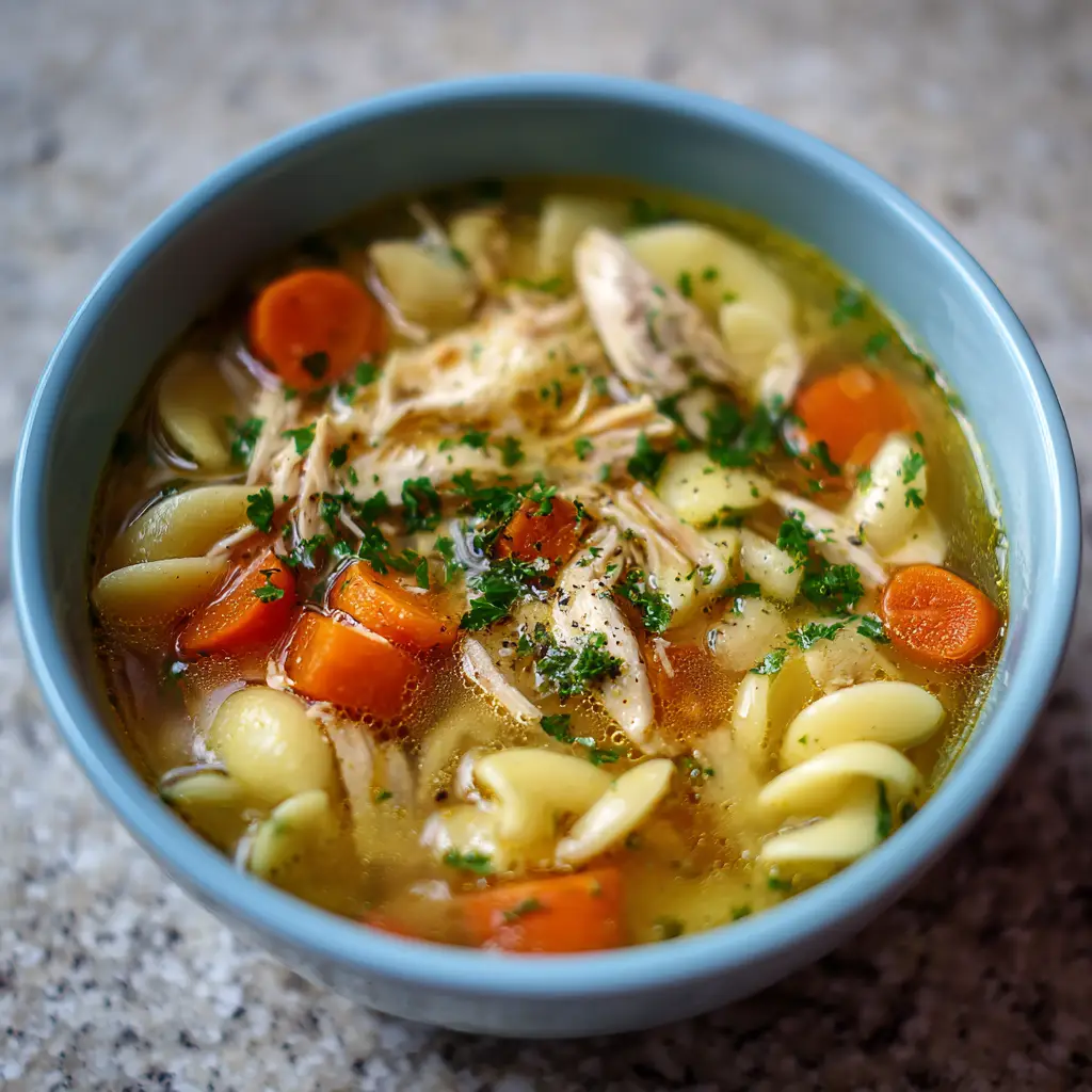 Rotisserie chicken noodle soup