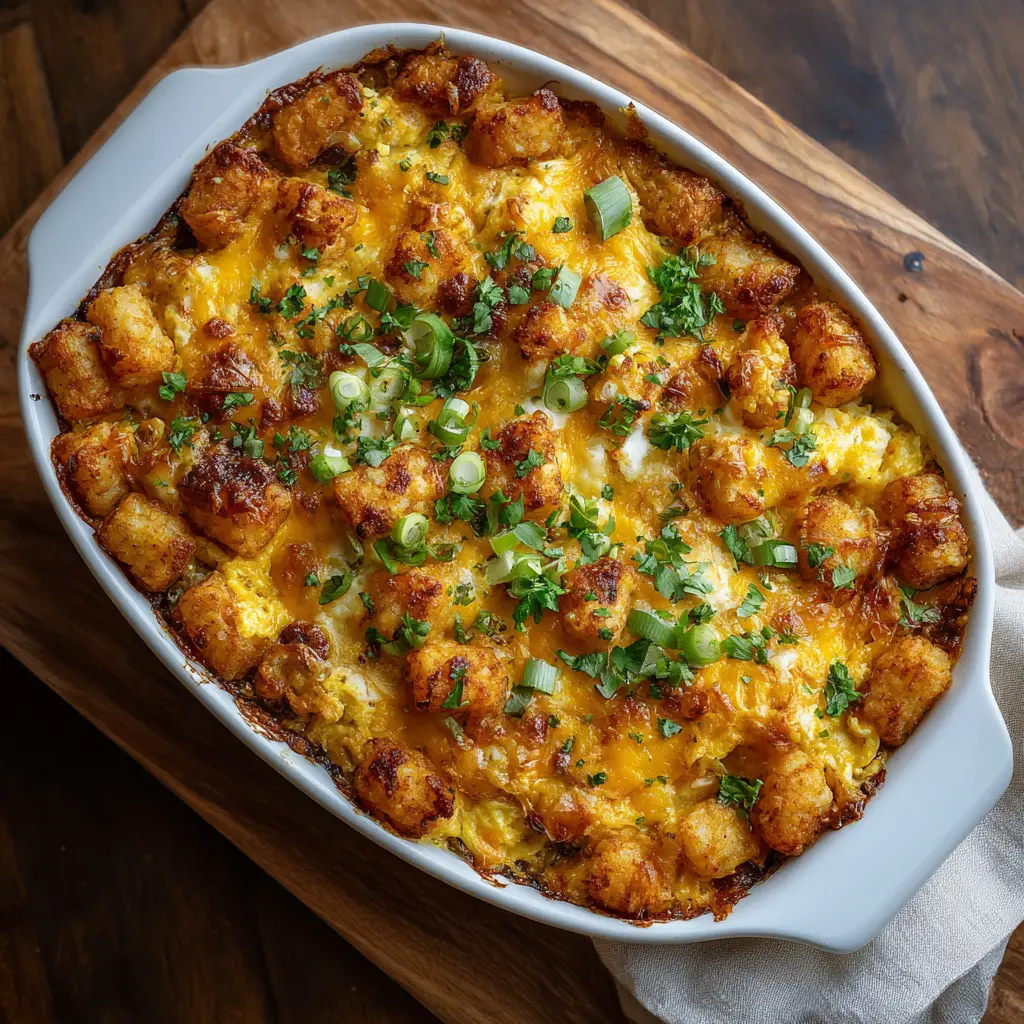 Tater Tot Egg Casserole