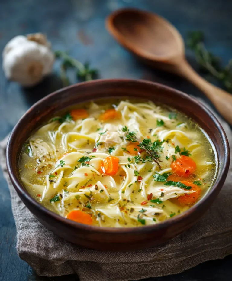 vegetarian chicken noodle soup