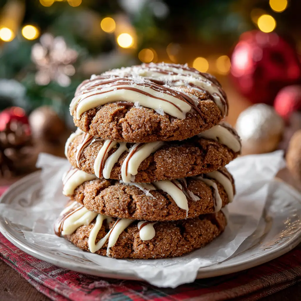 Gingerbread Cheesecake Cookies