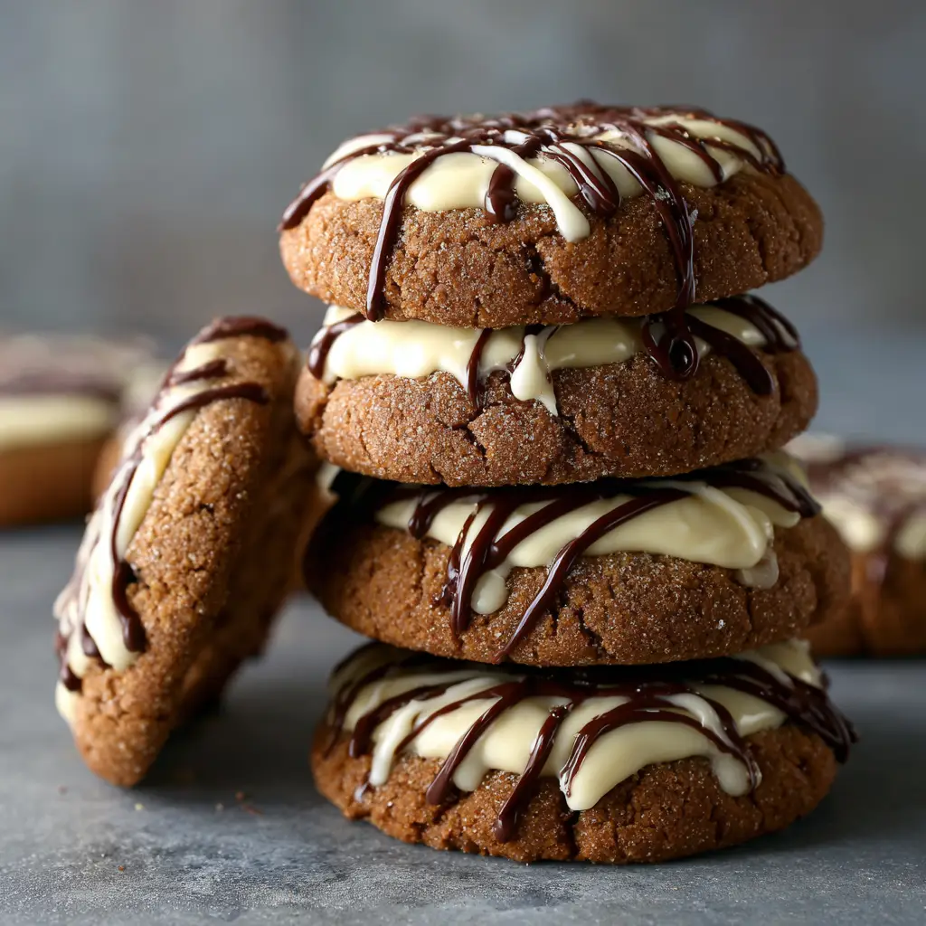 Gingerbread Cheesecake Cookies