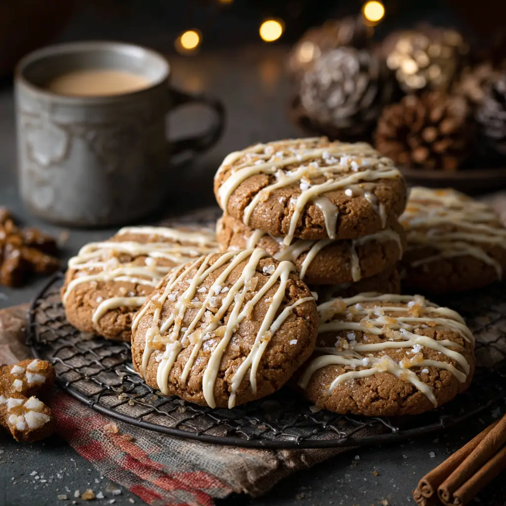 Gingerbread Cheesecake Cookies