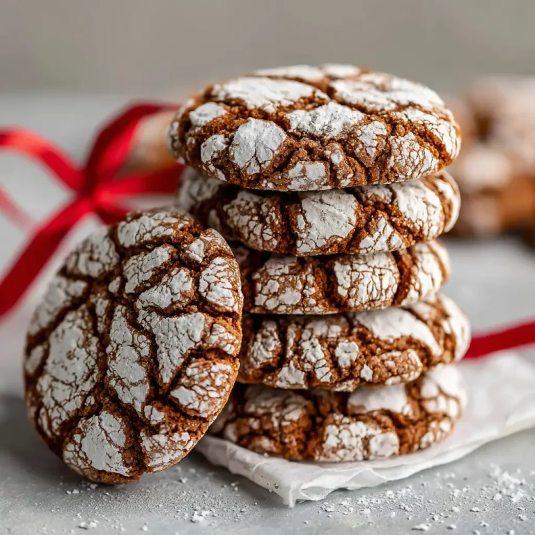 Gingerbread Crinkle Cookies