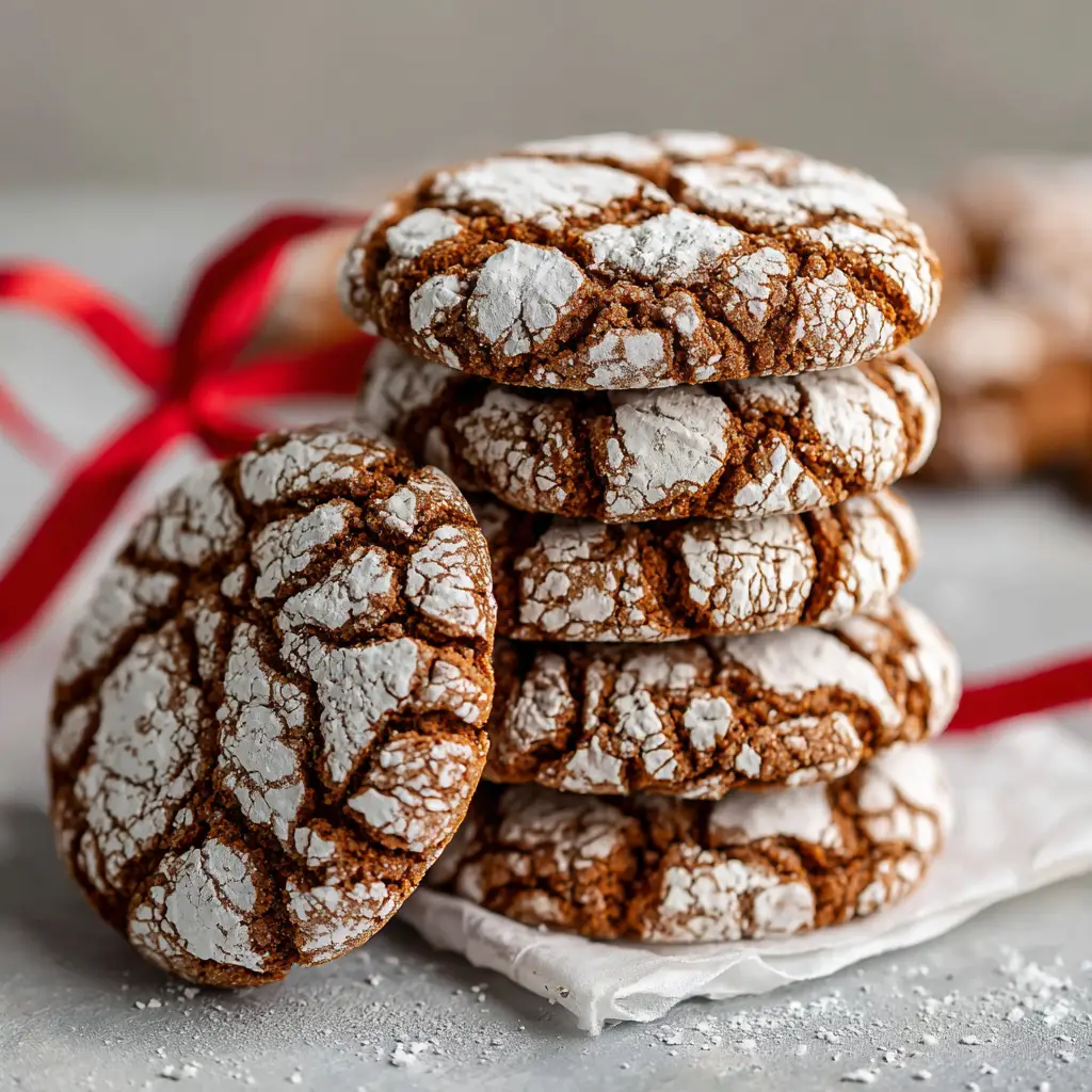 Gingerbread Crinkle Cookies