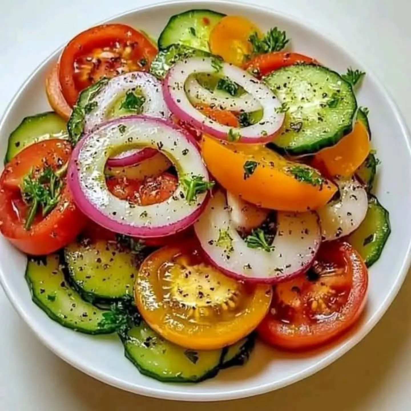 cucumber tomato salad recipe